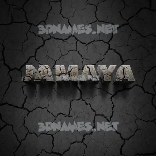 jamaya in Cracked Stone style - 3D name wallpaper jamaya in Cracked Stone style - 3D name wallpaper