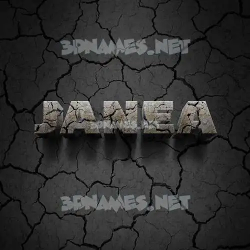 janea in Cracked Stone style - 3D name wallpaper