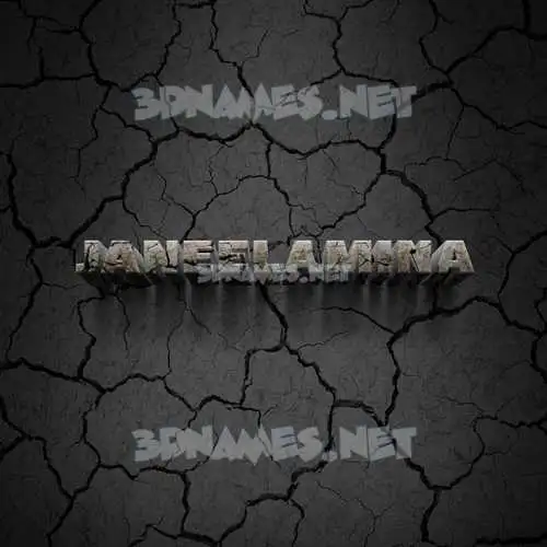 janeelamina in Cracked Stone style - 3D name wallpaper
