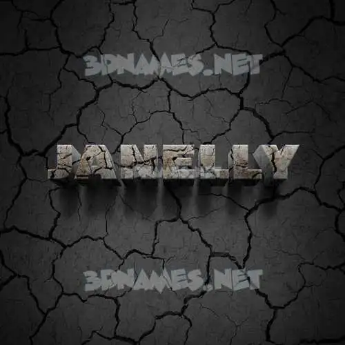 janelly in Cracked Stone style - 3D name wallpaper