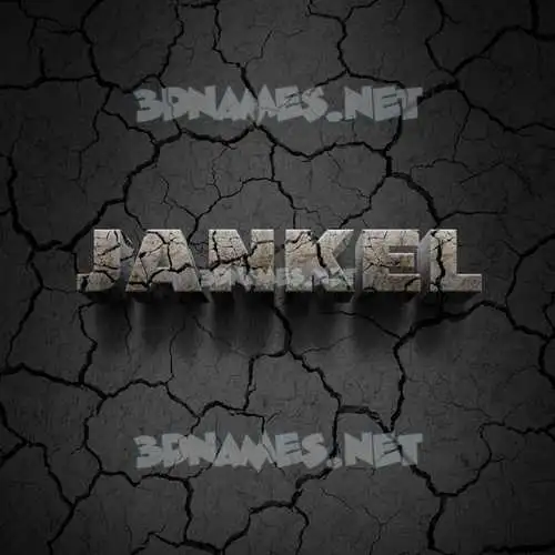 jankel in Cracked Stone style - 3D name wallpaper jankel in Cracked Stone style - 3D name wallpaper