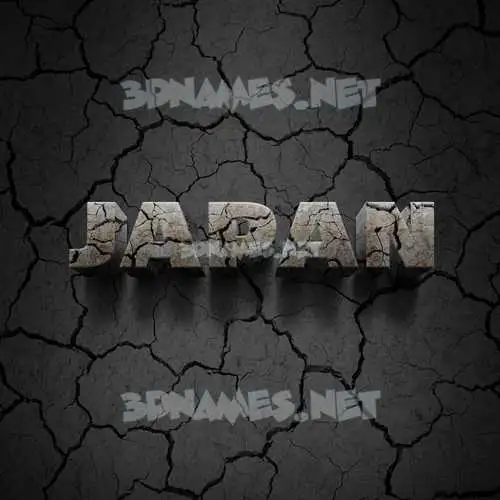 japan in Cracked Stone style - 3D name wallpaper japan in Cracked Stone style - 3D name wallpaper