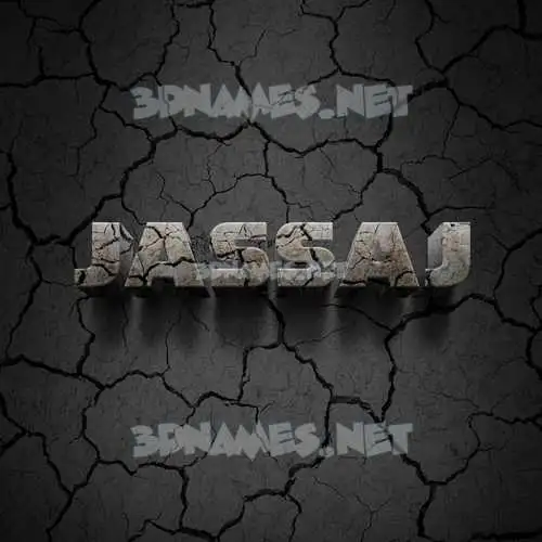 jassaj in Cracked Stone style - 3D name wallpaper jassaj in Cracked Stone style - 3D name wallpaper