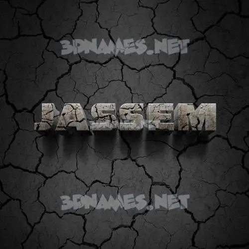 jassem in Cracked Stone style - 3D name wallpaper jassem in Cracked Stone style - 3D name wallpaper