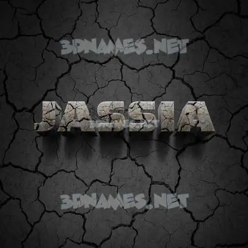 jassia in Cracked Stone style - 3D name wallpaper jassia in Cracked Stone style - 3D name wallpaper