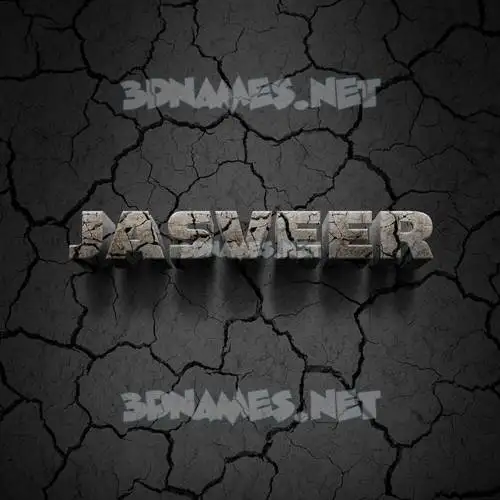 jasveer in Cracked Stone style - 3D name wallpaper