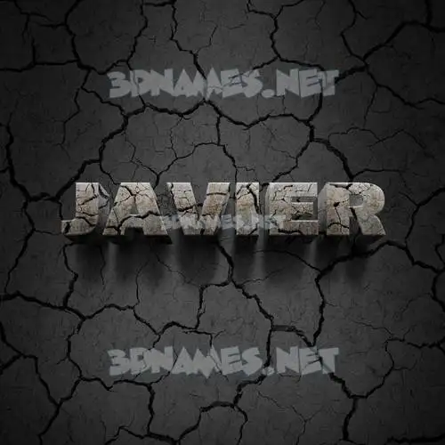 javier in Cracked Stone style - 3D name wallpaper javier in Cracked Stone style - 3D name wallpaper