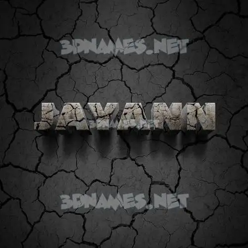 jayann in Cracked Stone style - 3D name wallpaper