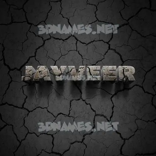 jayveer in Cracked Stone style - 3D name wallpaper