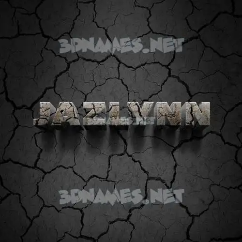jazlynn in Cracked Stone style - 3D name wallpaper jazlynn in Cracked Stone style - 3D name wallpaper