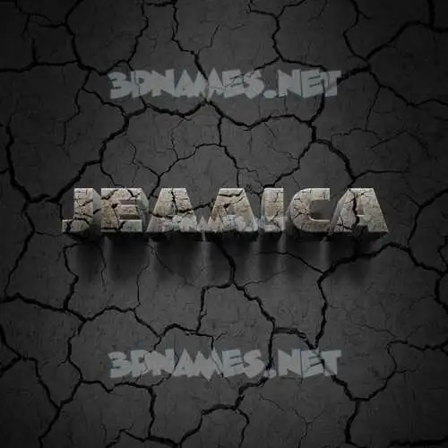 jeaaica in Cracked Stone style - 3D name wallpaper jeaaica in Cracked Stone style - 3D name wallpaper
