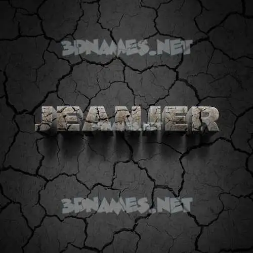 jeanjer in Cracked Stone style - 3D name wallpaper jeanjer in Cracked Stone style - 3D name wallpaper
