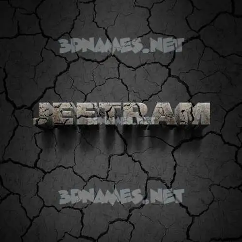 jeetram in Cracked Stone style - 3D name wallpaper