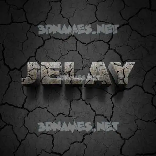 jelay in Cracked Stone style - 3D name wallpaper jelay in Cracked Stone style - 3D name wallpaper