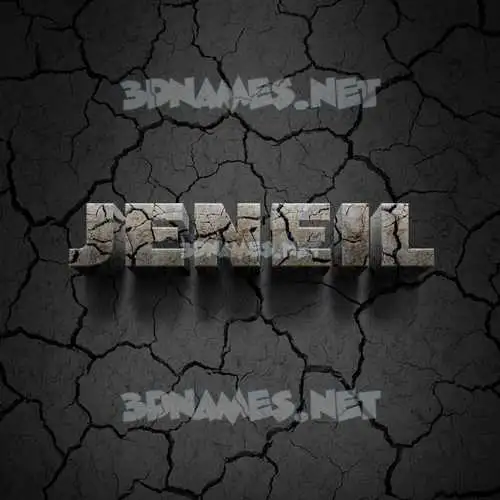 jeneil in Cracked Stone style - 3D name wallpaper jeneil in Cracked Stone style - 3D name wallpaper