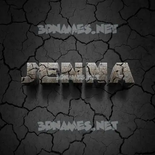 jenna in Cracked Stone style - 3D name wallpaper jenna in Cracked Stone style - 3D name wallpaper