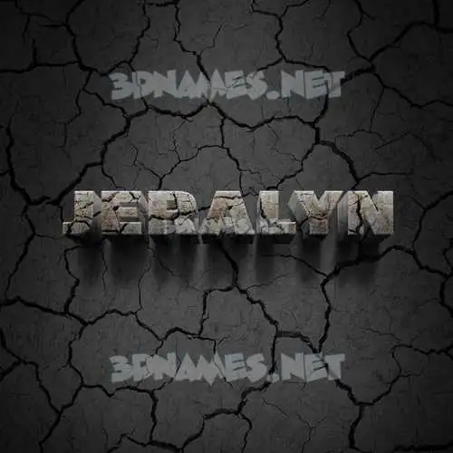 jeralyn in Cracked Stone style - 3D name wallpaper jeralyn in Cracked Stone style - 3D name wallpaper