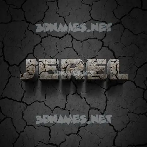 jerel in Cracked Stone style - 3D name wallpaper jerel in Cracked Stone style - 3D name wallpaper