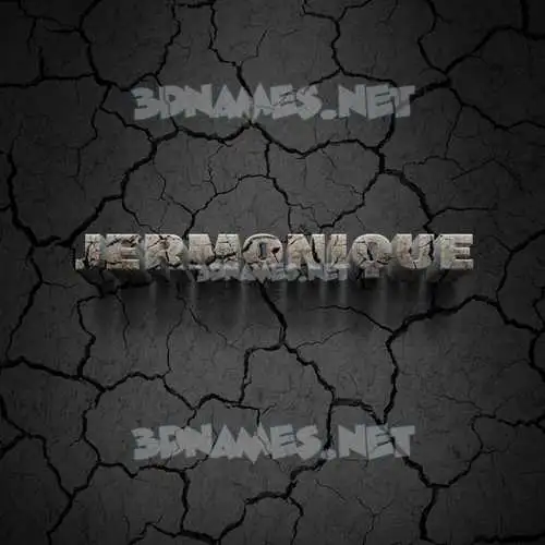 jermonique in Cracked Stone style - 3D name wallpaper jermonique in Cracked Stone style - 3D name wallpaper