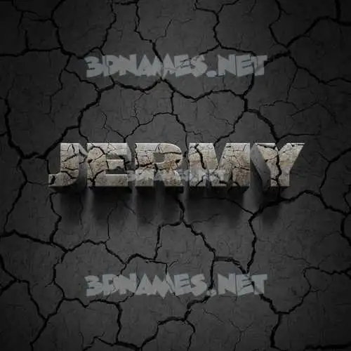 jermy in Cracked Stone style - 3D name wallpaper jermy in Cracked Stone style - 3D name wallpaper