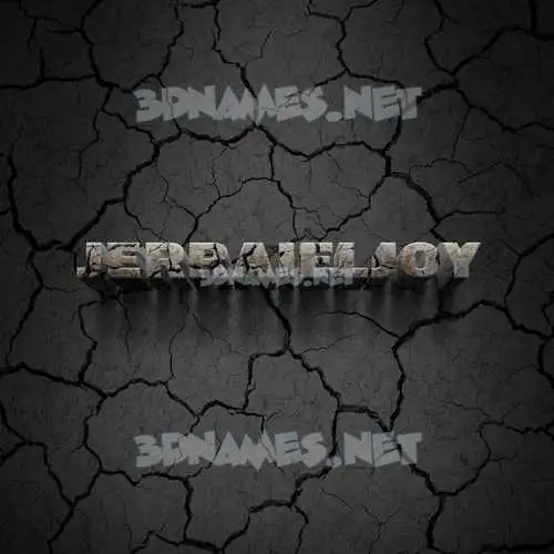 jerraieljoy in Cracked Stone style - 3D name wallpaper jerraieljoy in Cracked Stone style - 3D name wallpaper