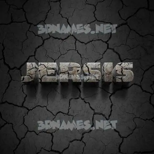 jersis in Cracked Stone style - 3D name wallpaper jersis in Cracked Stone style - 3D name wallpaper