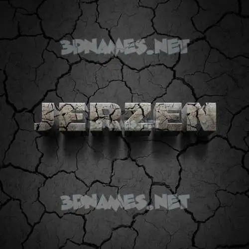 jerzen in Cracked Stone style - 3D name wallpaper jerzen in Cracked Stone style - 3D name wallpaper
