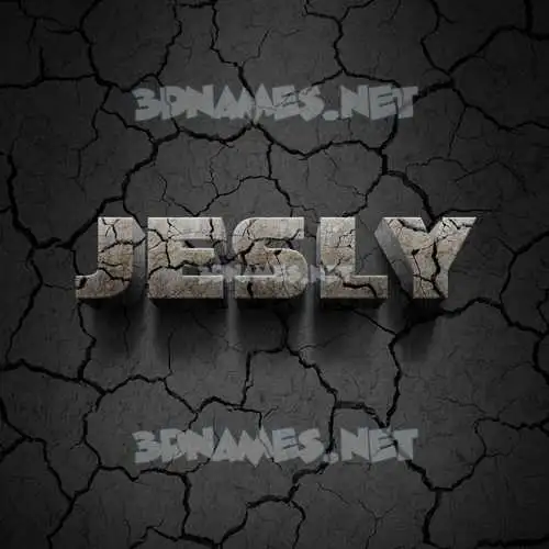 jesly in Cracked Stone style - 3D name wallpaper jesly in Cracked Stone style - 3D name wallpaper