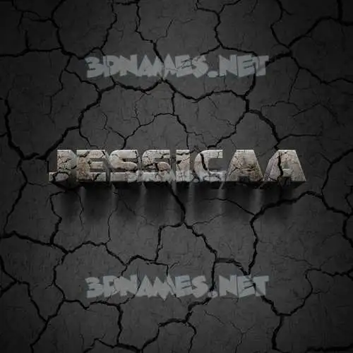 jessicaa in Cracked Stone style - 3D name wallpaper jessicaa in Cracked Stone style - 3D name wallpaper