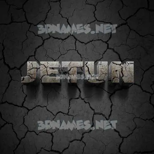 jetun in Cracked Stone style - 3D name wallpaper jetun in Cracked Stone style - 3D name wallpaper
