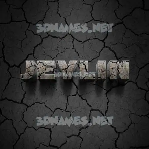 jeylin in Cracked Stone style - 3D name wallpaper