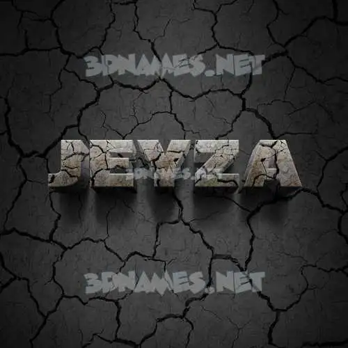 jeyza in Cracked Stone style - 3D name wallpaper jeyza in Cracked Stone style - 3D name wallpaper