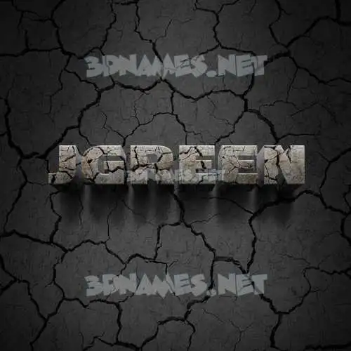 jgreen in Cracked Stone style - 3D name wallpaper jgreen in Cracked Stone style - 3D name wallpaper