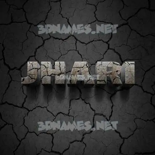 jhari in Cracked Stone style - 3D name wallpaper jhari in Cracked Stone style - 3D name wallpaper