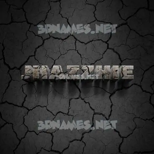 jhazzhie in Cracked Stone style - 3D name wallpaper jhazzhie in Cracked Stone style - 3D name wallpaper