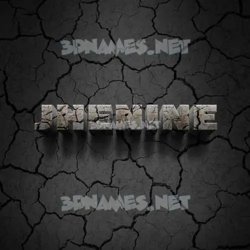 jhenine in Cracked Stone style - 3D name wallpaper jhenine in Cracked Stone style - 3D name wallpaper