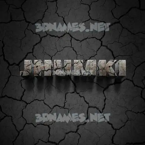 jhumki in Cracked Stone style - 3D name wallpaper jhumki in Cracked Stone style - 3D name wallpaper