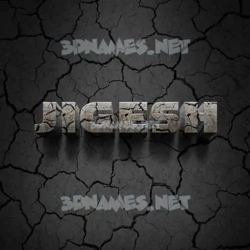 jigesh in Cracked Stone style - 3D name wallpaper jigesh in Cracked Stone style - 3D name wallpaper