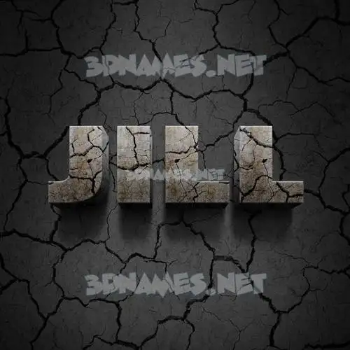 jill in Cracked Stone style - 3D name wallpaper jill in Cracked Stone style - 3D name wallpaper