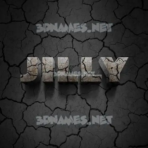 jilly in Cracked Stone style - 3D name wallpaper jilly in Cracked Stone style - 3D name wallpaper