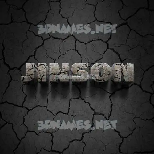 jinson in Cracked Stone style - 3D name wallpaper jinson in Cracked Stone style - 3D name wallpaper