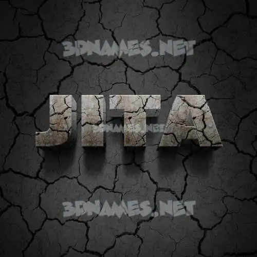 jita in Cracked Stone style - 3D name wallpaper jita in Cracked Stone style - 3D name wallpaper