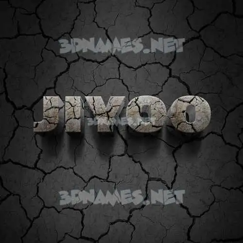 jiyoo in Cracked Stone style - 3D name wallpaper jiyoo in Cracked Stone style - 3D name wallpaper