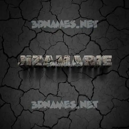 jizamarie in Cracked Stone style - 3D name wallpaper jizamarie in Cracked Stone style - 3D name wallpaper