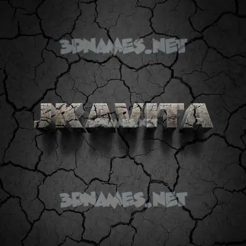 jkavita in Cracked Stone style - 3D name wallpaper