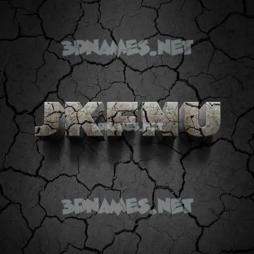 jkfnu in Cracked Stone style - 3D name wallpaper jkfnu in Cracked Stone style - 3D name wallpaper