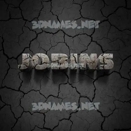 jobins in Cracked Stone style - 3D name wallpaper jobins in Cracked Stone style - 3D name wallpaper