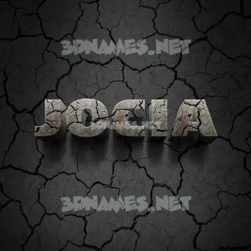 jocia in Cracked Stone style - 3D name wallpaper jocia in Cracked Stone style - 3D name wallpaper