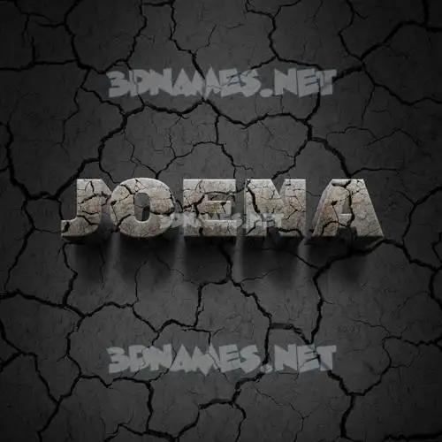 joena in Cracked Stone style - 3D name wallpaper joena in Cracked Stone style - 3D name wallpaper
