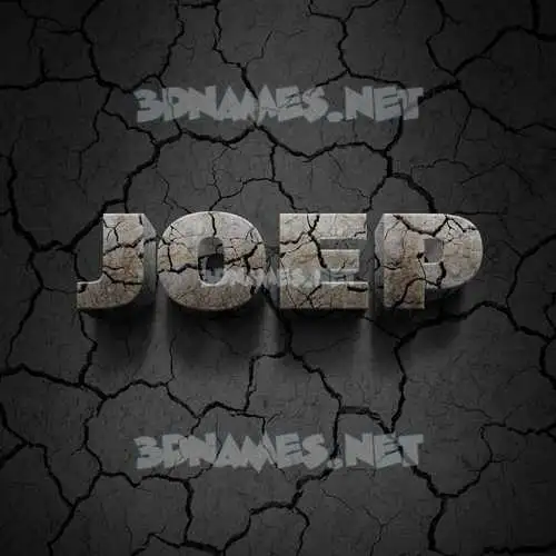 joep in Cracked Stone style - 3D name wallpaper joep in Cracked Stone style - 3D name wallpaper